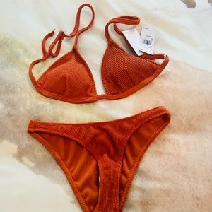 NWT good American fits everybody bikini/ color is cinnamon